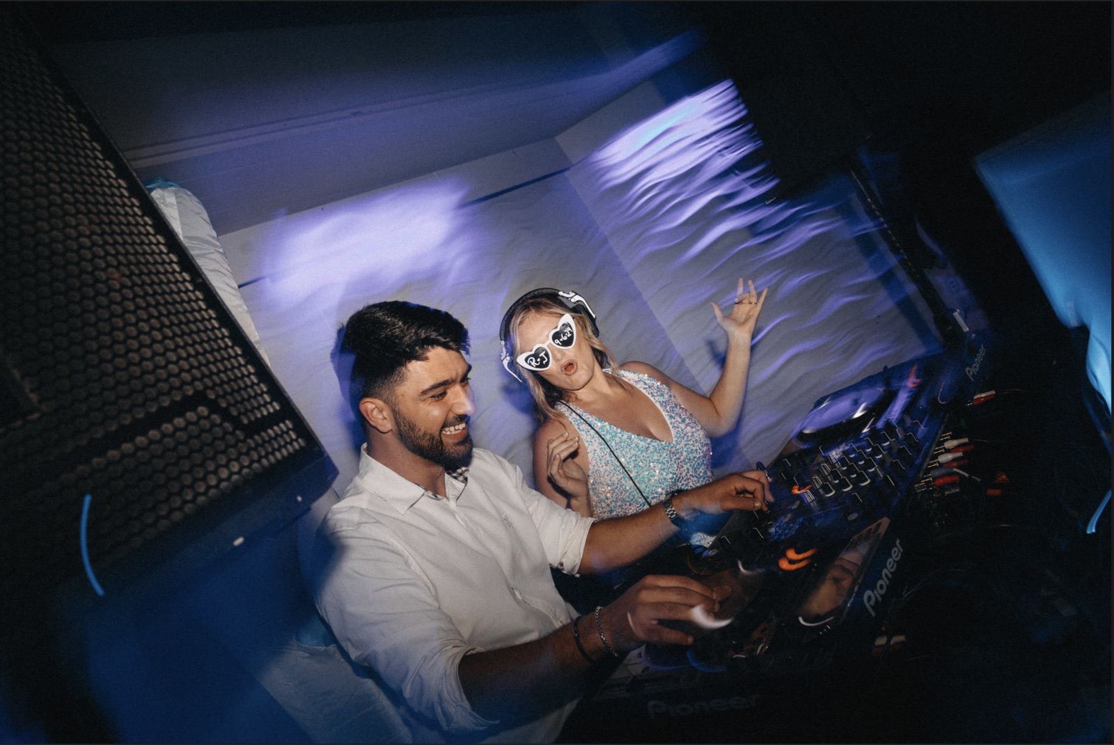 Konstantine DJing a reception